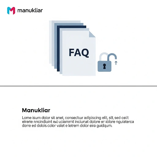 format for Manukliar, featuring minimal illustration of FAQ documents and lock icon symbolizing trusted answers and learning guidance. format for Manukliar, featuring minimal illustration of FAQ documents and lock icon symbolizing trusted answers and learning guidance.